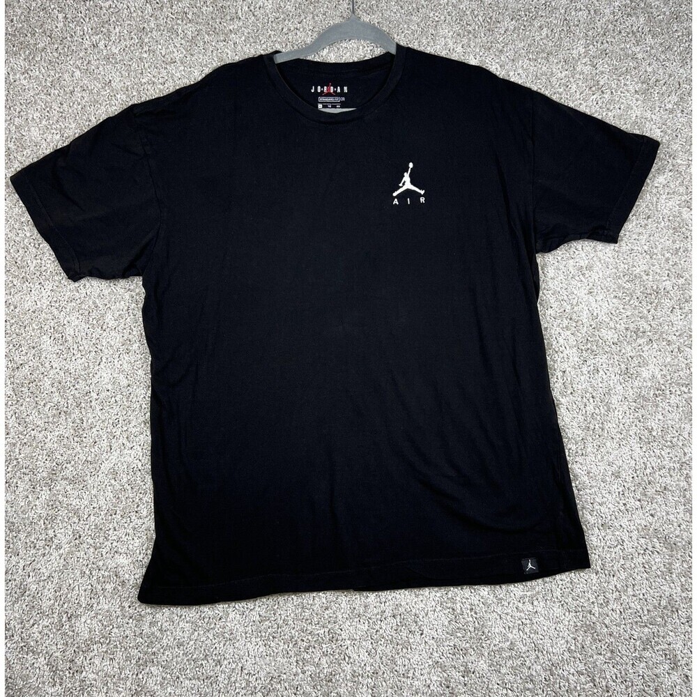 Air Jordan T Shirt Mens KL Black Jumpman Embroidered Logo Short Sleeve